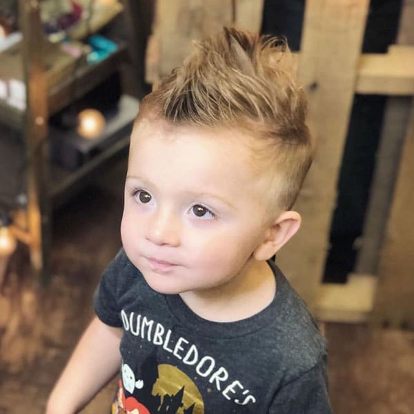 Cute Toddler Mohawk with Fade