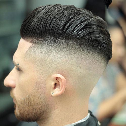 Disconnected Pompadour with Shaved Sides