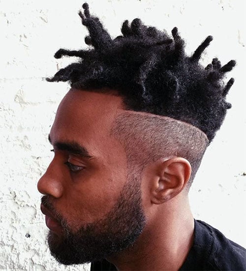 Dreads with High Fade