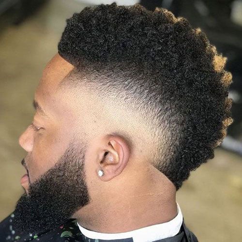 Fohawk Fade Black Men