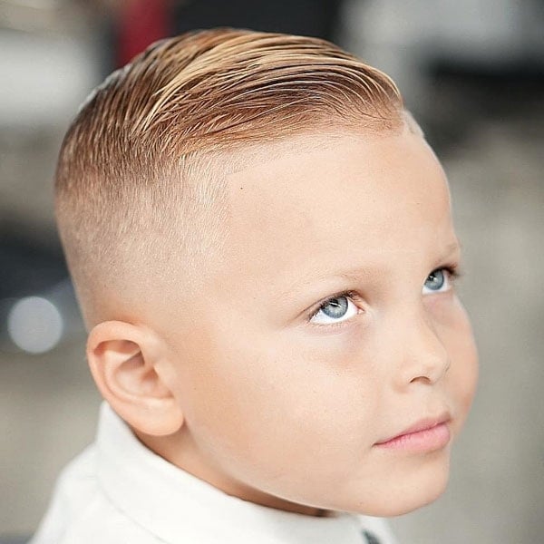 Gentleman's Side Part Haircuts For Little Boys