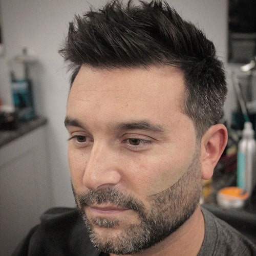 Haircut For Round Face Male - Messy Spiky Hair