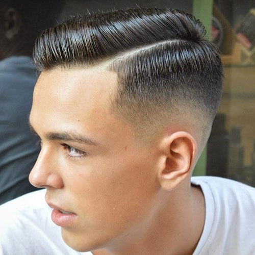 Hard Side Part with High Fade