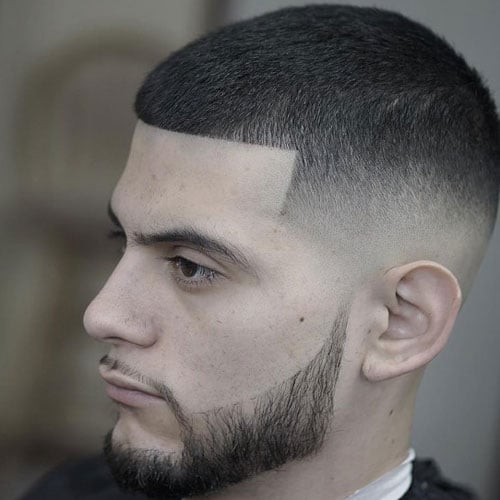 High Bald Fade with Line Up and Buzz Cut