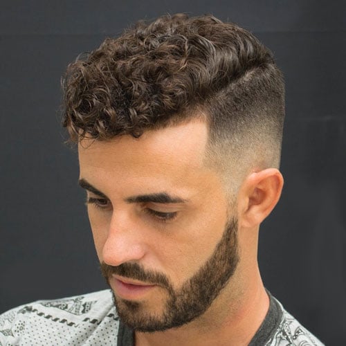 High Bald Fade with Natural Curly Hair