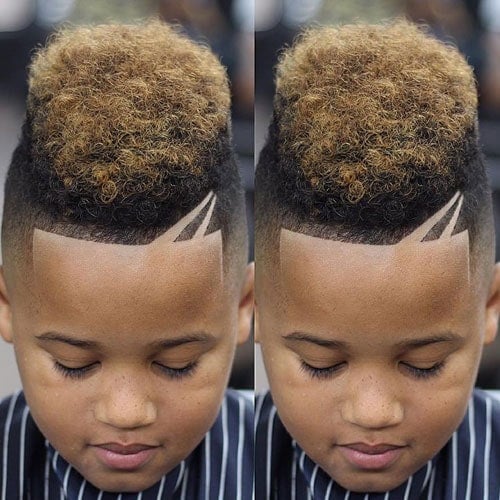 High Fade + Shape Up + Faux Hawk