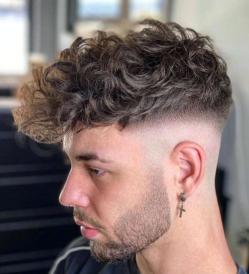 High Fade with Curly Hair