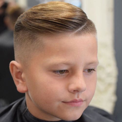 High Fade with Side Swept Hairstyle