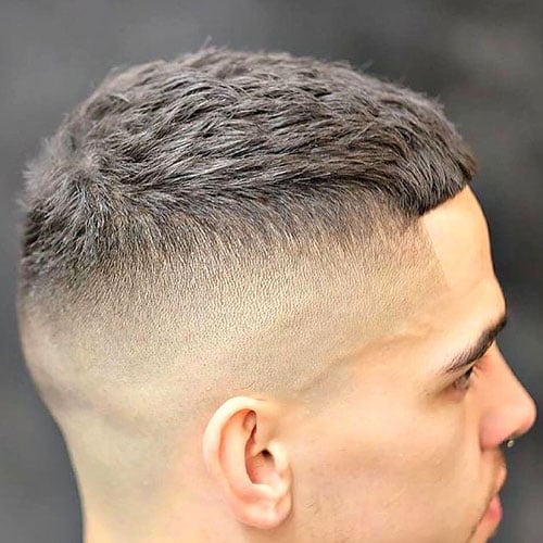 High Razor Fade with Textured Crop