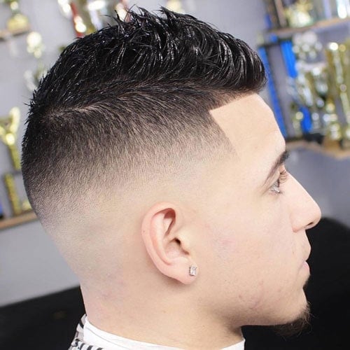 High Skin Fade with Short Fohawk