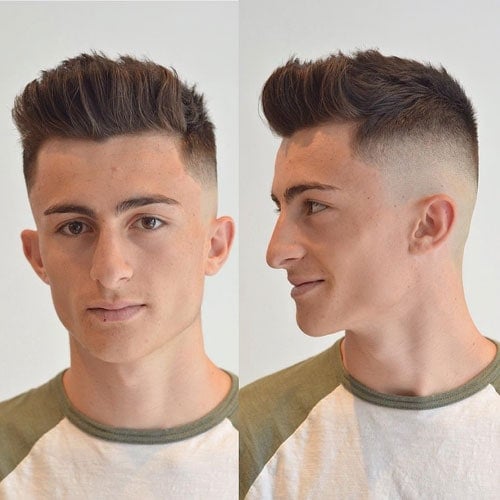 High Skin Fade with Spiky Quiff