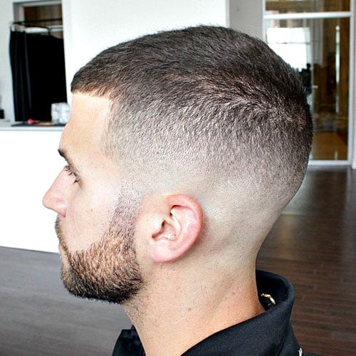 High and Tight - High Fade with Short Crew Cut