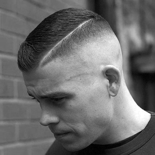 High and Tight - High Skin Fade with Short Side Part