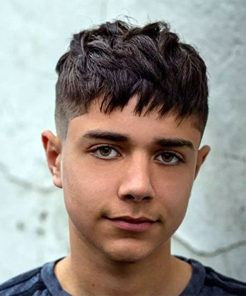 Jagged Fringe with Low Fade