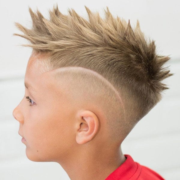 Kids Faux Hawk Fade Haircut