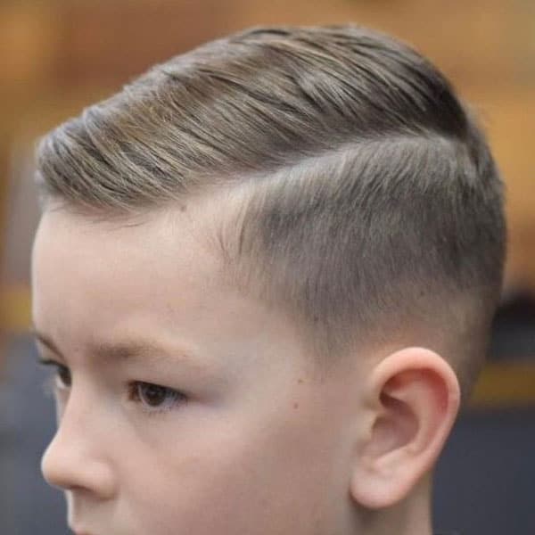 Kids Side Part Fade Haircut