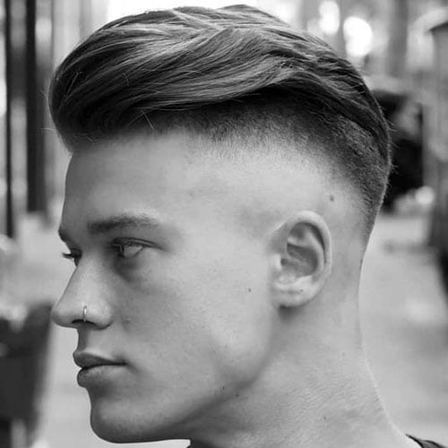 Layered Brush Back with Undercut Fade