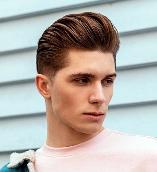 Layered Pompadour Fade