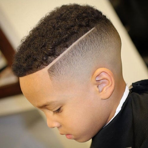 Line In Hair Design For Little Boys