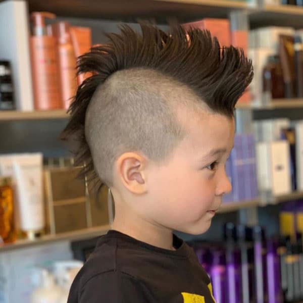 Little Boy Mohawk with Shaved Sides