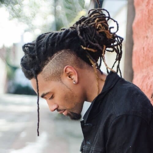 Long Dreadlocks with Fade