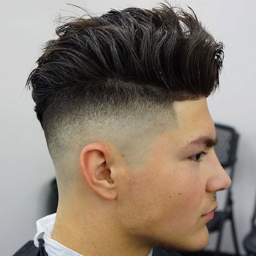 Long Hair Fade