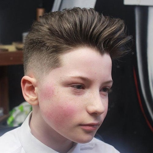 Cool Haircuts For Boys - Long Pompadour Fade