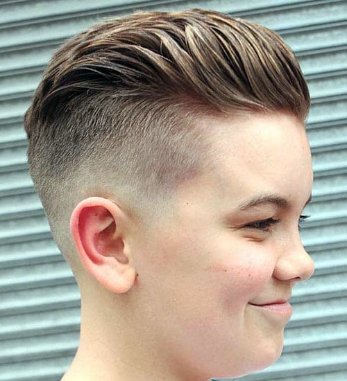 Long Slick Back with Undercut Fade