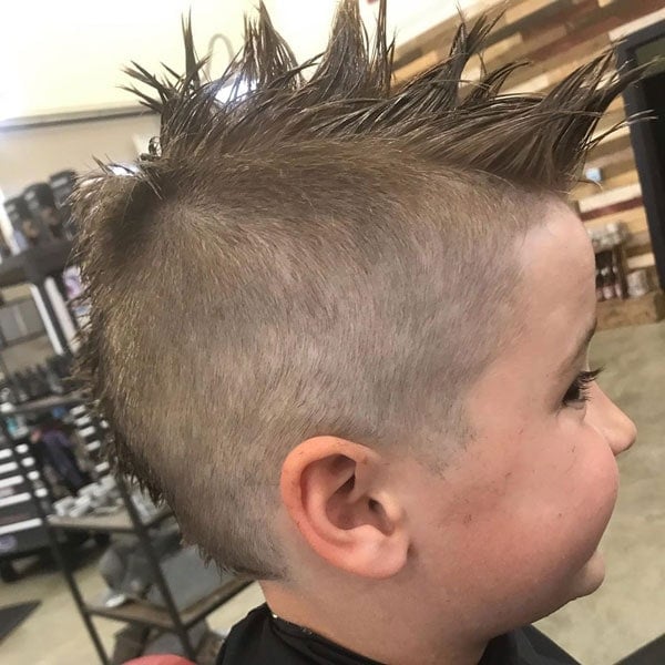 Long Spiked Mohawk + Very Short Sides