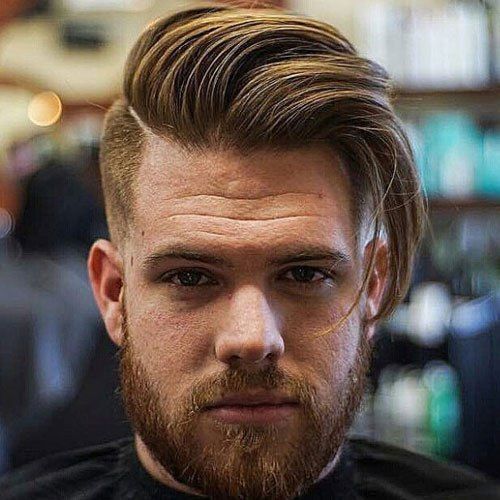 Long Undercut Comb Over Hairstyle