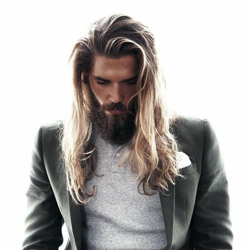 Long Viking Hair and Beard