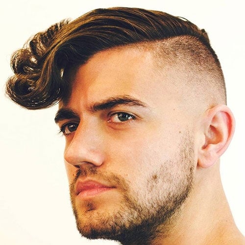 Long Wavy Hair with Undercut and Beard