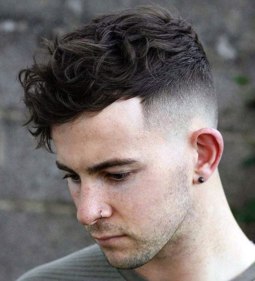 Long Wavy Top with Taper Fade