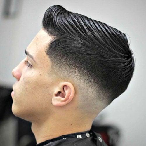 Low Bald Fade with Side Part