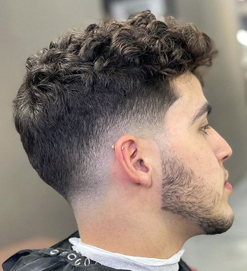 Low Fade with Curly Hair