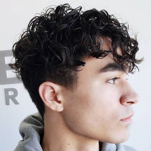 Man Perm Fade Haircut