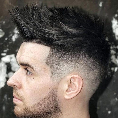 Men's Spiked Up Front Hair