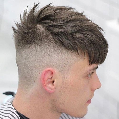 Messy French Crop with Skin Fade