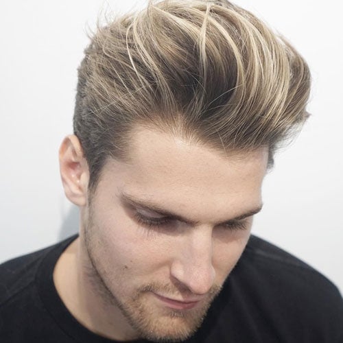 Messy Quiff with Tapered Sides and Beard