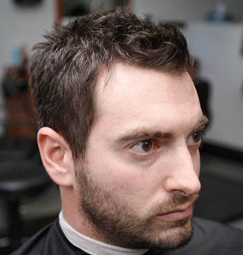 Messy Short Hair For Balding Men