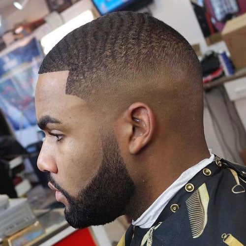 Mid Taper Fade with Waves