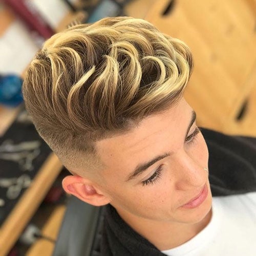 Modern Blonde Highlights For Men