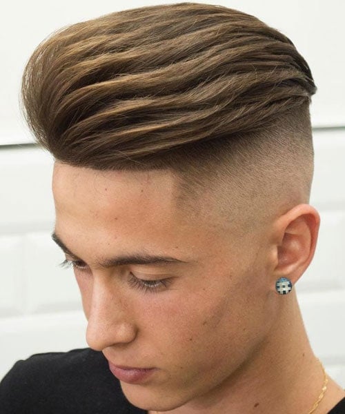 Modern Brushed Back Hairstyle For Men