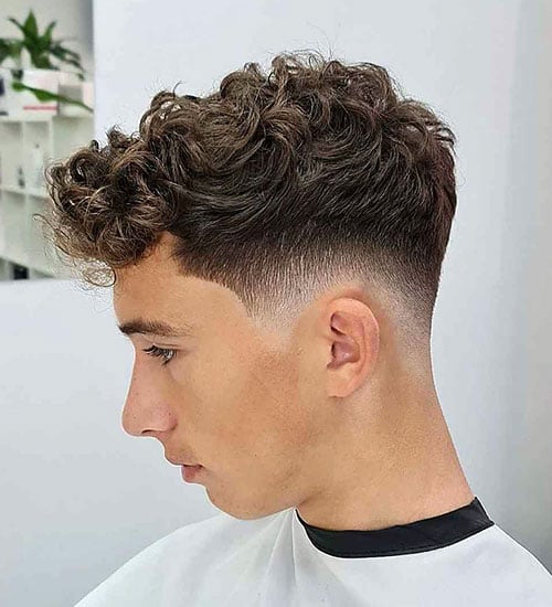 Modern Curly Hair with Shadow Fade