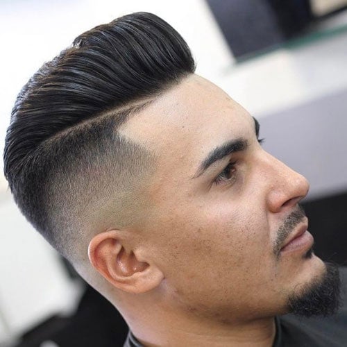 Modern Pompadour + Undercut Fade