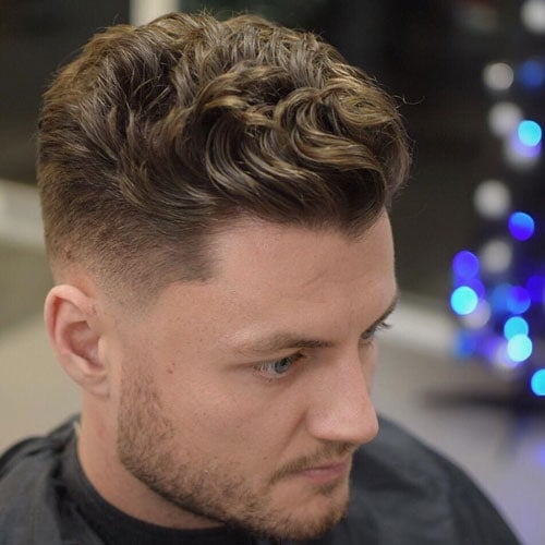 Modern Textured Quiff + Thick Wavy Hair