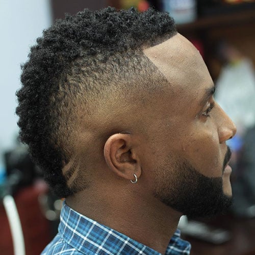 Mohawk Fade Haircuts For Black Men