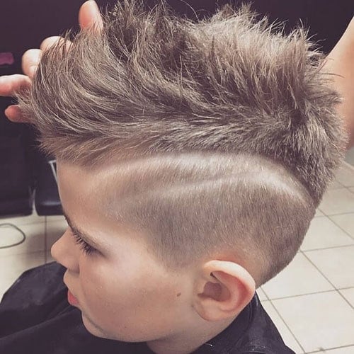 Trendy Boys Haircuts - Mohawk with Fade