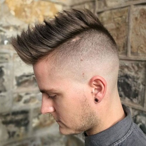 Mohawk with Shaved Sides Hairstyles Men