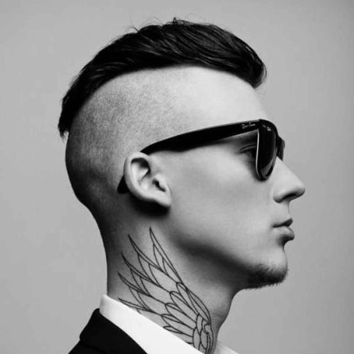 Mohawk with Shaved Sides Men